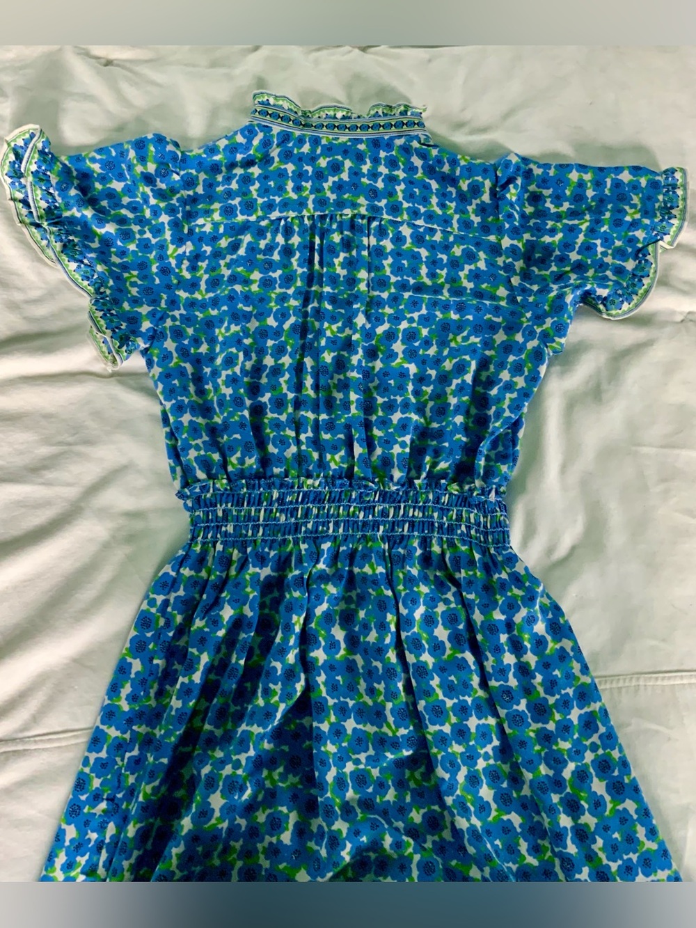 Max Studio Blue and Green Floral Maxi Dress - Picture 4 of 5